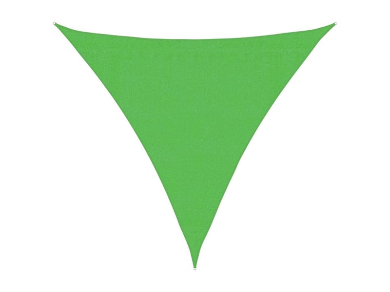  Voile d'ombrage - voile d'ombre - voile parasol 160 gm² vert clair 3,6x3,6x3,6 m pehd  - Conforama A