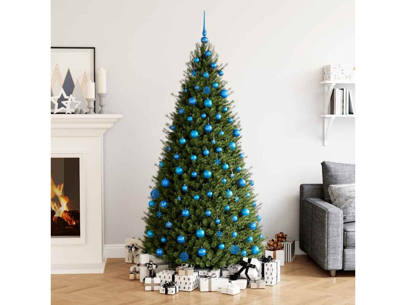  Ensemble de boules de noël 111 pièces bleu polystyrène  - Conforama B