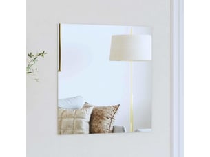 Miroir carré(e) à fixer coloris transparent <strong></strong>  <strong></strong> - 50 cm x 50 cm