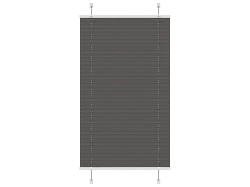  Store plissé, store de fenêtre noir 70x150 cm largeur du tissu 69,4 cm polyester cf46950  - Conforama B
