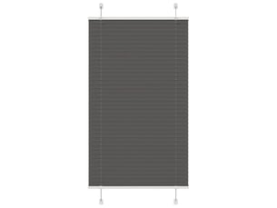 Store plissé, store de fenêtre noir 70x150 cm largeur du tissu 69,4 cm polyester cf46950