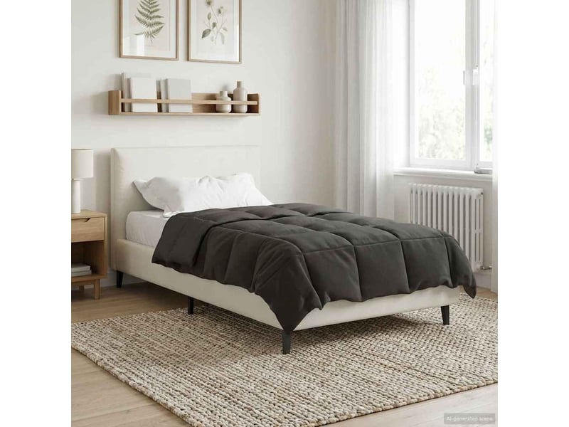  Duvet - couette complet toute l'année 135 x 200 cm 4 saisons anthracite  - Conforama B