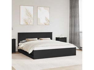 Lit 2 places 180x200 cm coloris noir