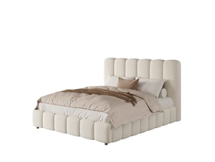 Lit coffre 140x190 cm <strong>MODENVIE</strong>  <strong></strong> coloris beige