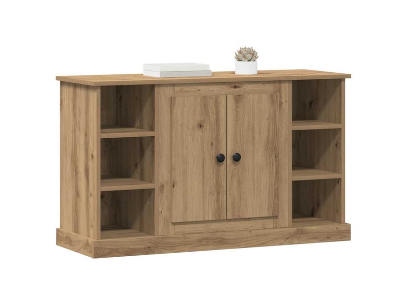 Buffet - bahut - meuble de rangement chêne artisanal 100 x 35,5 x 60 cm bois d'ingénierie - Conforama C