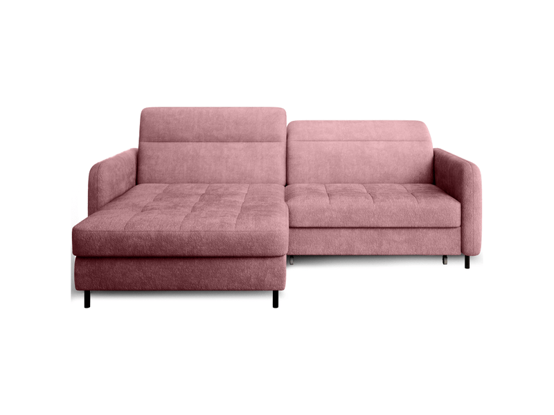 Canapé d'angle collection goumsi coloris rose poudré - Conforama A