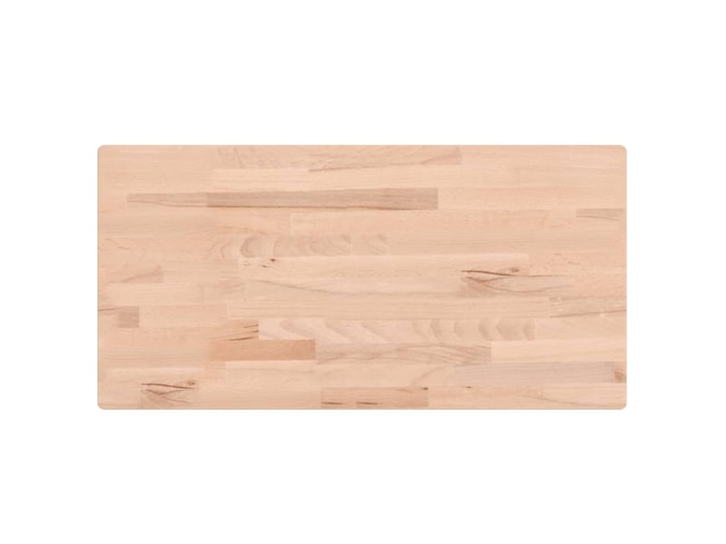  Comptoir de salle de bain, plan de travail 100x50x1,5 cm bois massif de hêtre cf65698  - Conforama A