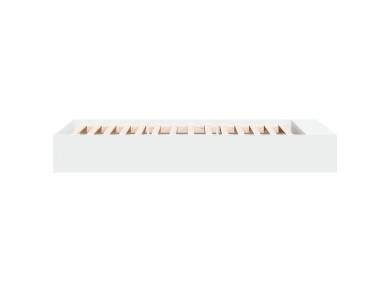  Lit simple- lit adulte -  cadre de lit avec rangement blanc 80 x 200 cm bois d'ingénierie  - Conforama D