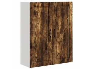 Meuble mural de cuisine, armoire de cuisine chêne fumé 80x31x100cm shl4908