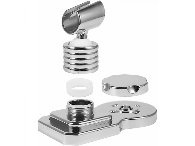 Supports de douche sans poinçon, supports de douche à ventouse pour pommes de douche réglables - Conforama C