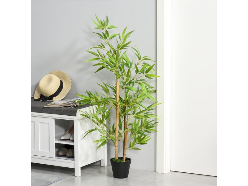  Bambou artificiel, plante artificielle, plante décorative en pot, arbre artificiel, décoration d'arbre, 120 cm  - Conforama D
