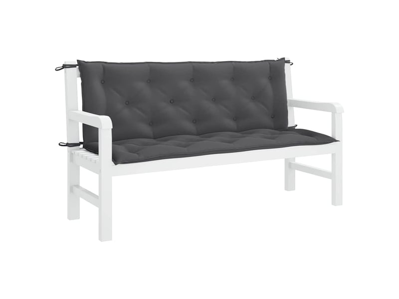  Coussin de banc de jardin, coussin d'assise anthracite tissu oxford cf52649  - Conforama D