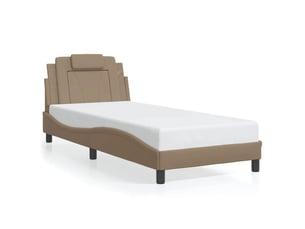 Lit simple 80x200 cm coloris marron