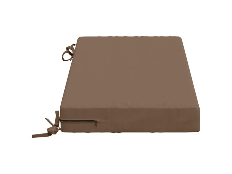  Coussin de banc, coussin d'assise, coussin de canapé soest 100 % polyester taupe 80 x 40 x 8 cm cf53624  - Conforama D