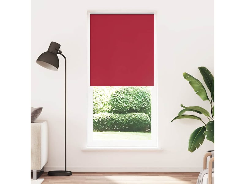 Store enrouleur occultant, store à rouleau 124,4 x 230 cm, largeur du tissu 120 cm, rouge cf45426 - Conforama B
