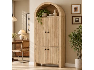 Buffet 0 porte(s) 0 tiroir(s) evarich - 78 cm coloris naturel