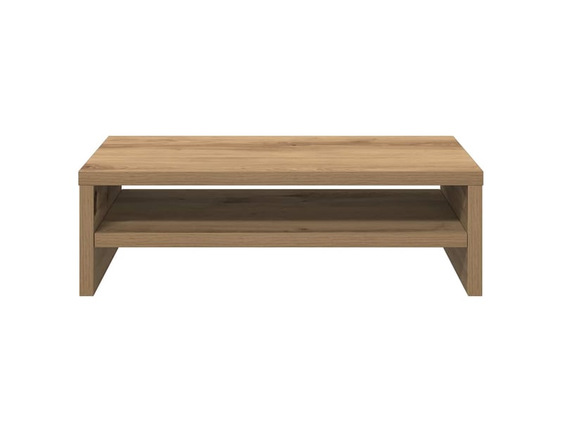  Support de moniteur, écran pc bureau chêne artisanal 42x24x13 cm bois ingénierie  - Conforama E