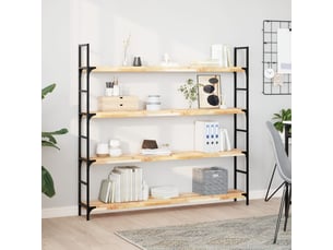 Étagère flottante, panneau de bois 120x20x4 cm bois d'acacia massif non traité cf41566