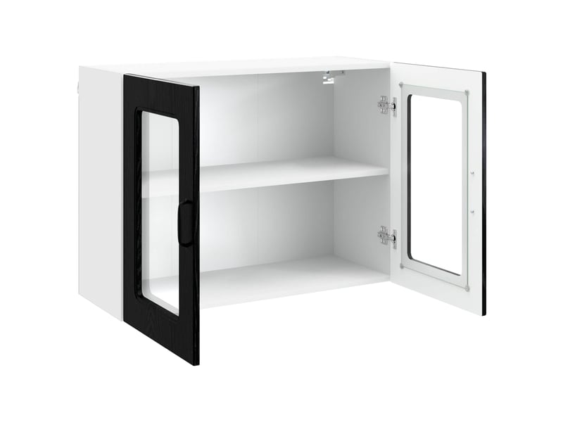  Panneau de lave-vaisselle kalmar chêne noir 80x31x60cm shl1779  - Conforama E