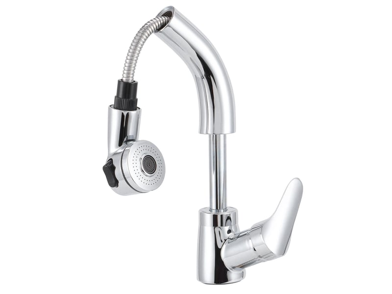 Robinet mitigeur d'eau chaude et froide, robinet de salle de bains extractible g12, type élévateur rotatif à 360 degrés  - Conforama B