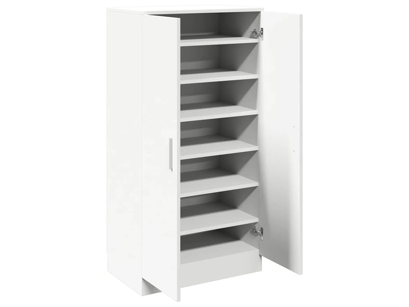  Meuble à chaussures, armoire à chaussures 7 étagères blanc  - Conforama C