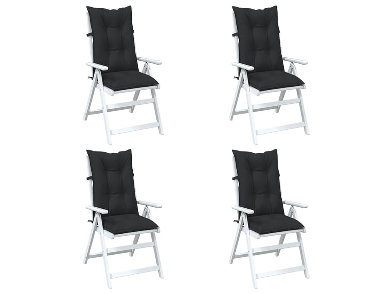 Ensemble de coussins de chaise à dossier haut 4 pc polyester cf60907 - Conforama C