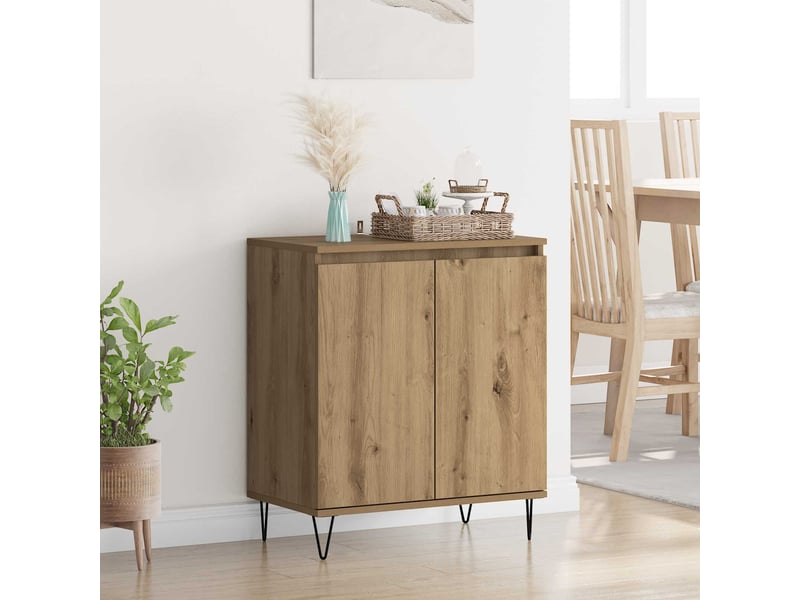  Buffet - bahut - meuble de rangement chêne artisanal 60 x 35 x 70 cm bois d'ingénierie  - Conforama B