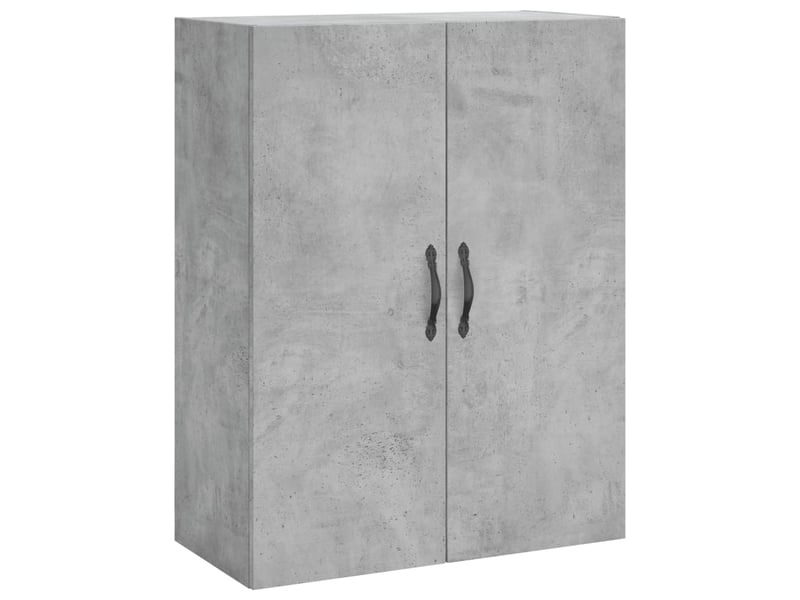  Buffet haut - bahut - meuble de rangement gris béton 69,5x34x180 cm bois d'ingénierie  - Conforama E