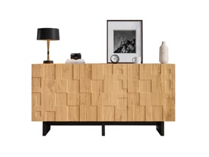 Buffet 3 porte(s) 0 tiroir(s) TCQPZ - 140 cm coloris naturel