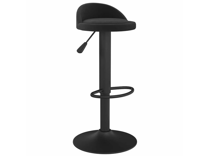  Tabouret de bar, chaise de bar noir velours shl60361  - Conforama A