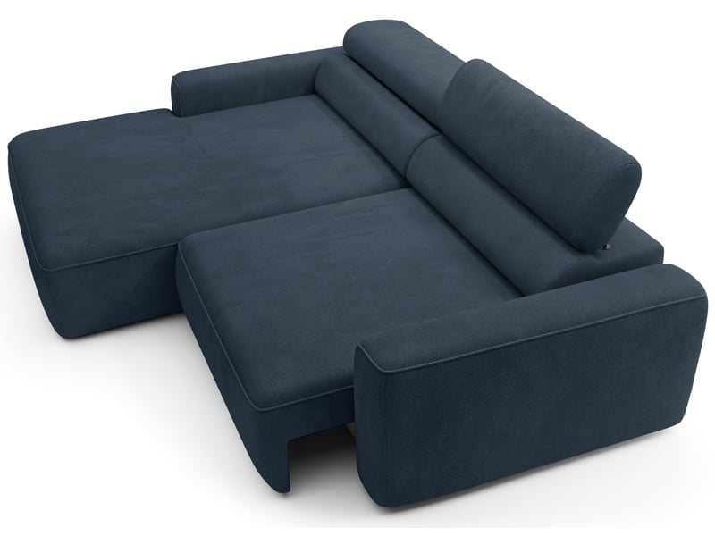 Selsey fando - canapé d'angle - 252 cm - velours bleu Fando - Conforama C