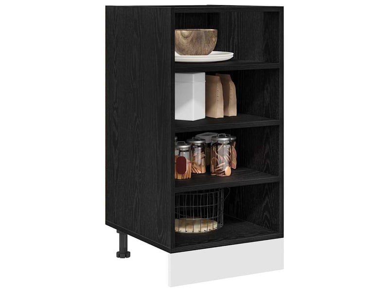  Meuble de cuisine bas chêne noir 40x44,5x81,5cm  - Conforama C