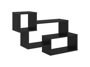 Étagère flottante montage mural chêne noir 87 x 20 x 55 cm cf41704