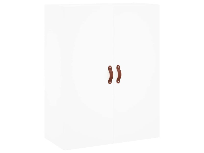  Buffet haut - bahut - meuble de rangement blanc 69,5x34x180 cm bois d'ingénierie  - Conforama D