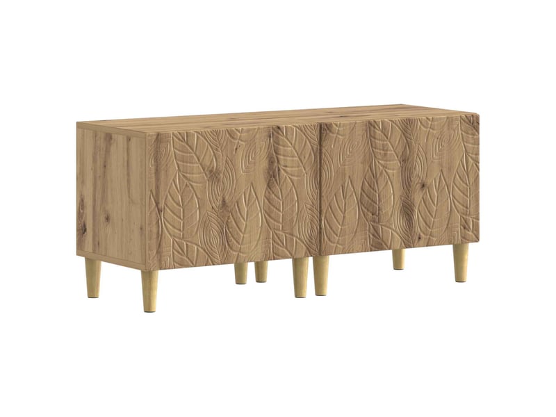  Ensemble de 3 meubles tv - banc tv - meuble de rangement led delft chêne artisanal  - Conforama D