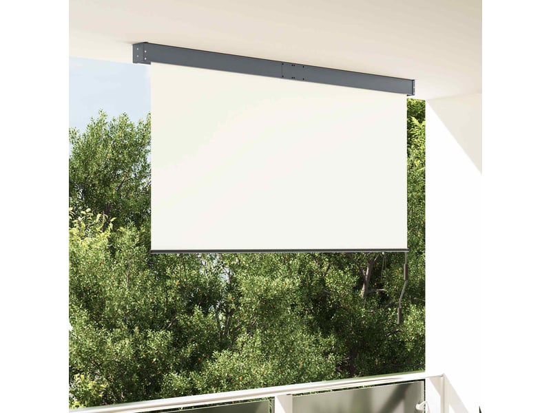 Store enrouleur, store à rouleau crème 180 x 250 cm tissu et aluminium cf44960 - Conforama B