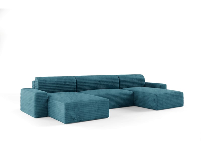  Canapé d’angle coco u avec fonction de couchage couleur : tilia 75  - Conforama C