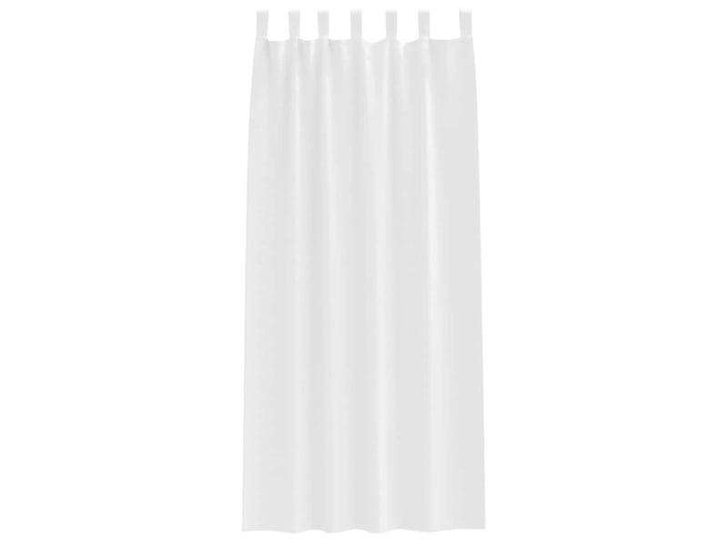  Lot de 2 rideaux occultants, rideaux black-out avec anneaux blanc pur 225 x 140 cm cf44579  - Conforama D