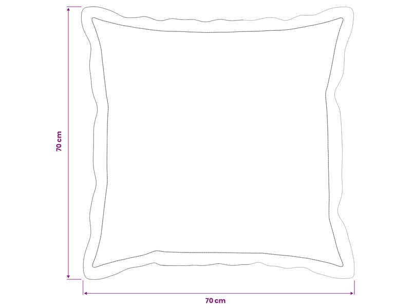 Lot de 6 housses de coussin houten crème 70 x 70 cm tissu chenille cf49818 - Conforama E