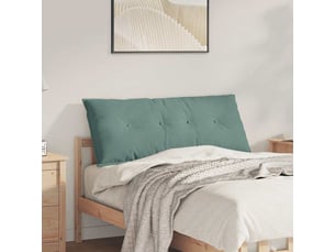 Coussin de dos, coussin de dossier vert mer 120 x 50 cm tissu en velours côtelé cf55118