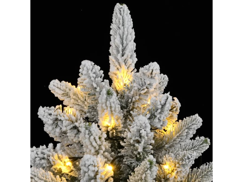  Sapin de noël - arbre de noël artificiel 300 led et neige floquée 240 cm  - Conforama E