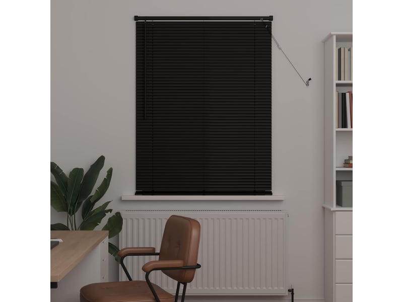  Store vénitien, store de fenêtre noir 150 x 80 cm 25 mm pvc cf48107  - Conforama C