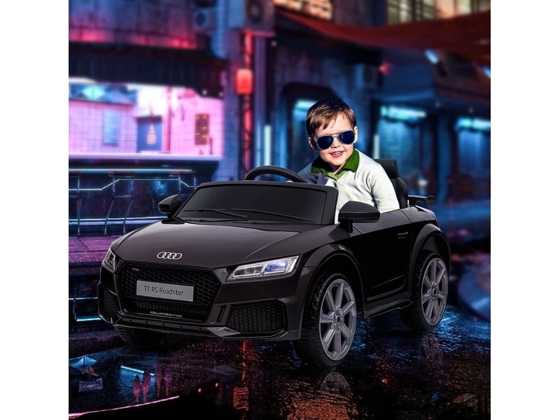  Voiture électrique audi pour enfants 3-5 ans 102x60x44 cm télécommandée noir  - Conforama B