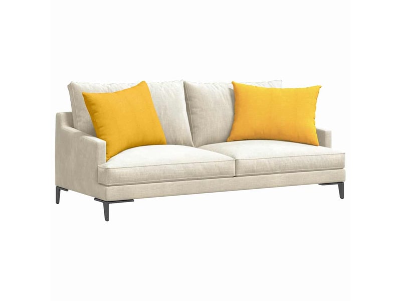  Lot de 2 coussins de canapé, coussins décoratifs jaune clair 70 x 50 cm cf59119  - Conforama C