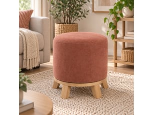 Pouf / repose pied <strong>JUANIO</strong> <strong></strong> orange