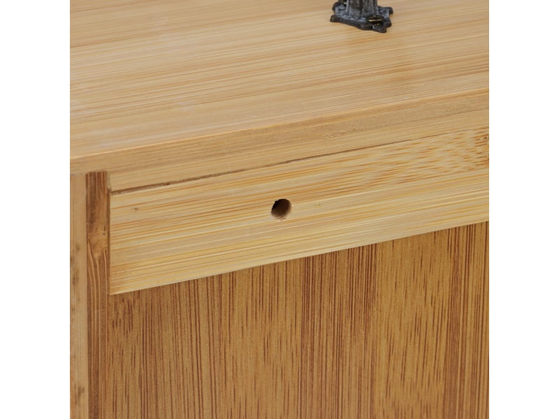  Boîte à thé organisateur avec 9 compartiments amovibles rangement compartiments rustique en bambou naturel 13_0014321  - Conforama E