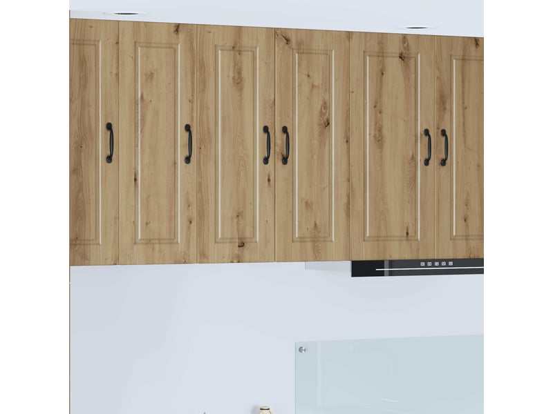 Armoire de cuisine 2 pcs chêne artisanal bois d'ingénierie shl2336 - Conforama B