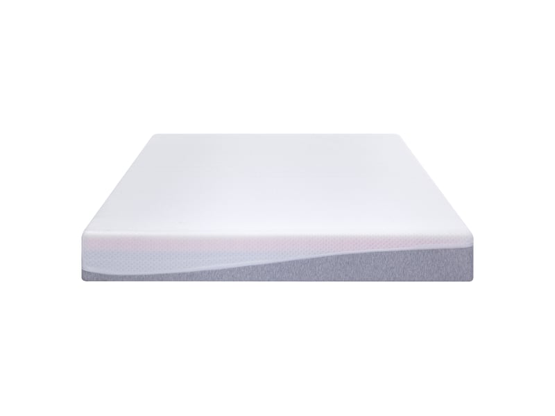  Matelas,160x200 cm,en mousse gris et blanc double face h3h4,mousse,gris et blanc  - Conforama A