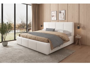 Lit 2 places 180x200 cm coloris beige