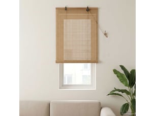 Store enrouleur, store à rouleau marron 40 x 160 cm bambou cf45303